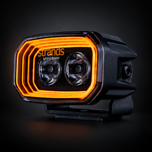 Strands BIG ENERGY 7-Inch LED Driving Light on dark background