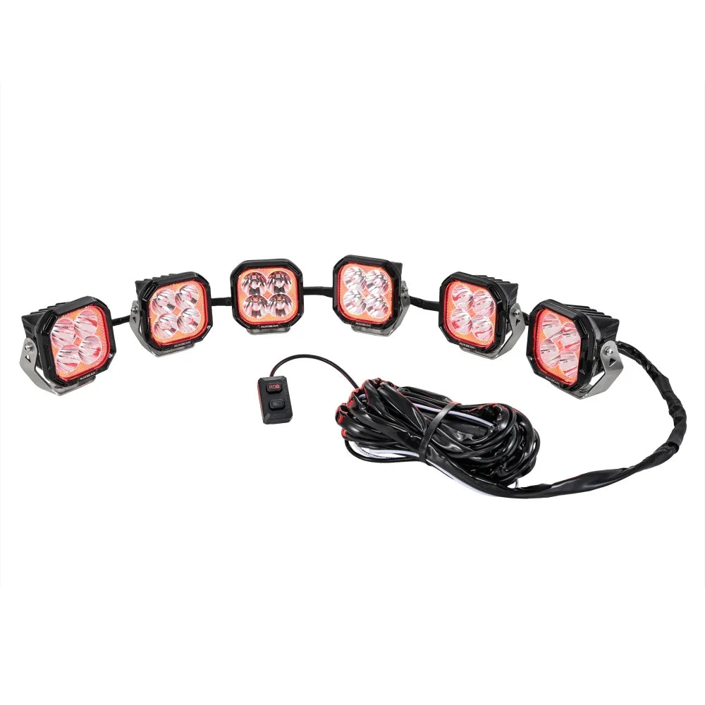 Color Play Series RGB Version 6-LED Pod Light Power Wiring Harness Kit with 3 PIN DT Plug - Image 2