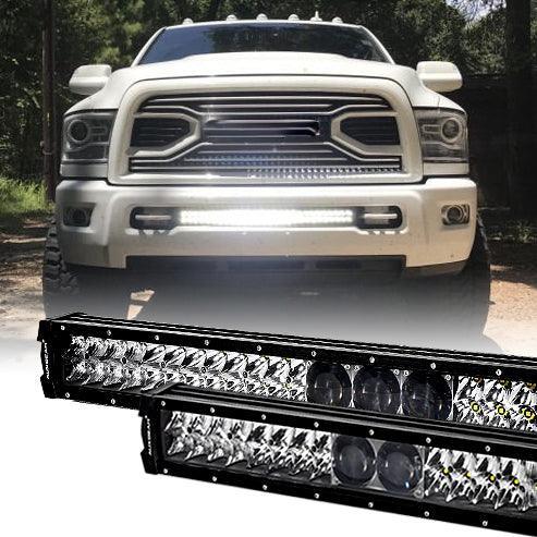 12"/22"/32"/42"/52" 5D-PRO Series LED Light Bar with 5D Projectors For Dodge Ram 2500 — 12"