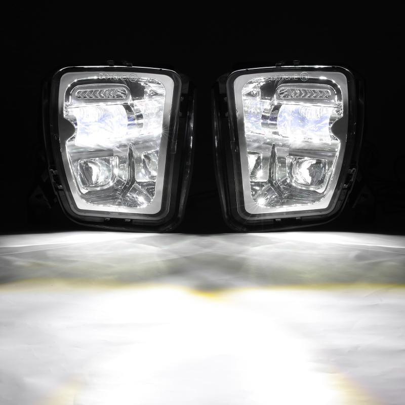 (2pcs/set) 36W LED Fog Lights for Dodge Ram 1500 2013 2014 2015 2016 2017 2018 (Chrome) - Image 2
