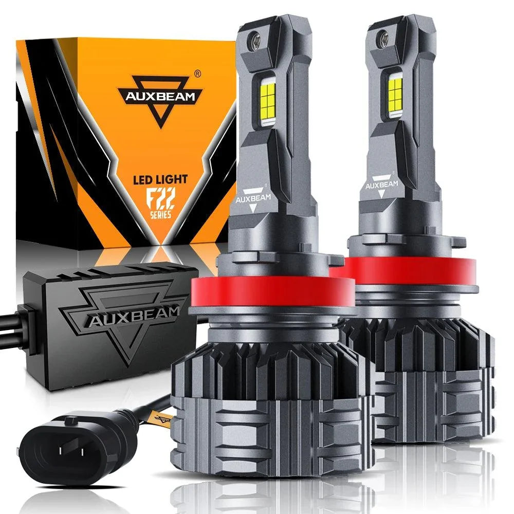 High Brightness F22 Series 24000LM 110W LED Headlight Bulbs 6500K Cool White — (2pcs) H11/H9/H8