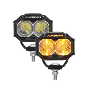 MASTER-T Series 3" Spot Beam Off-Road Lights with Amber Backlight — 2Pcs Pod Light / Without Black Covers