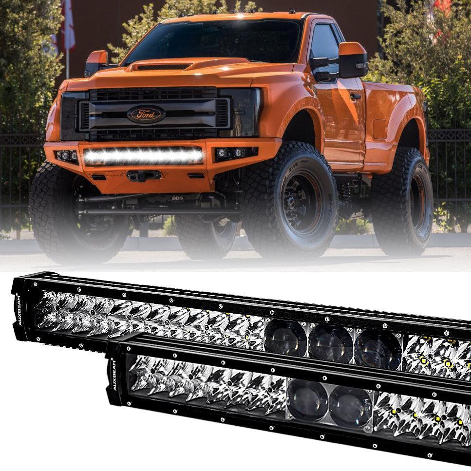 12"/22"/32"/42"/52" 5D-PRO Series LED Light Bar with 5D Projectors for Ford F250 Super Duty — 22"