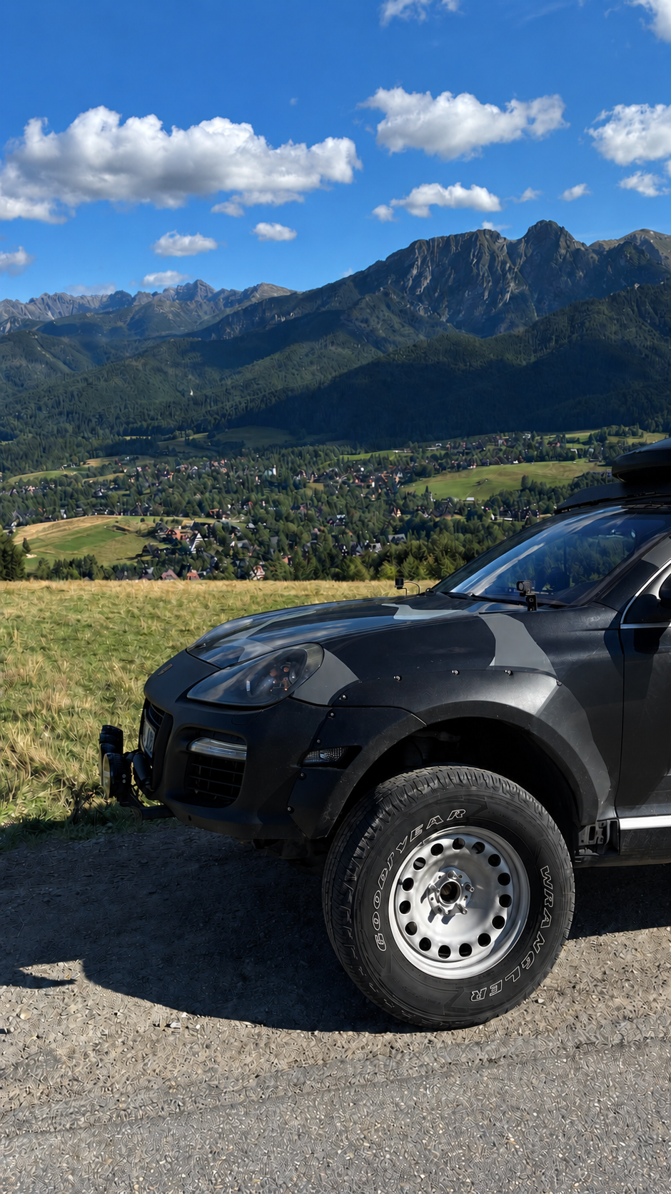 MBD4x4 Cayenne 957 air-suspension lift detail