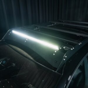 Roof-mounted LED light bar on the MBD4x4 Porsche Cayenne 957 Turbo project