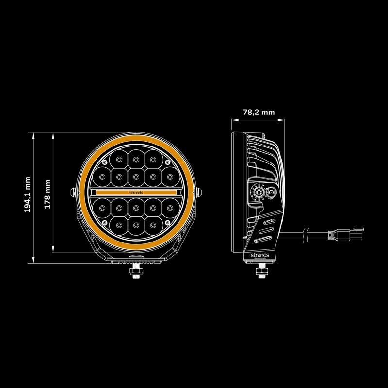 Strands Siberia XPA 7-Inch LED Driving Light - Image 3