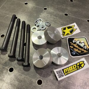 MBD4x4 25 mm front crossmember drop spacers for Audi Q7 2005–2015