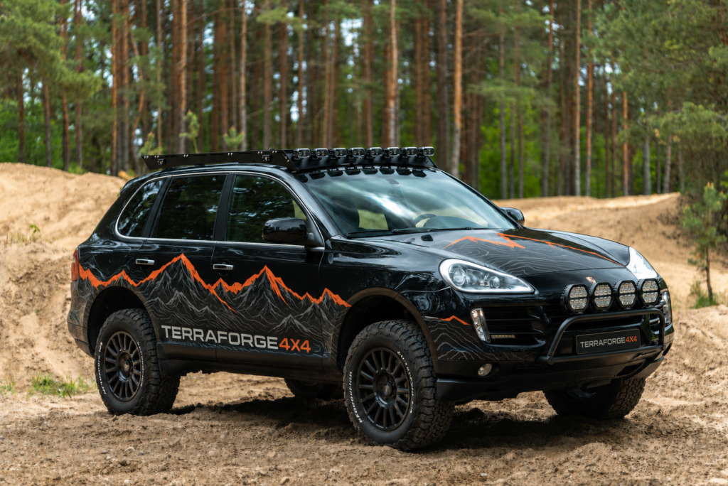 TerraForge4x4 Cayenne overland build in the forest