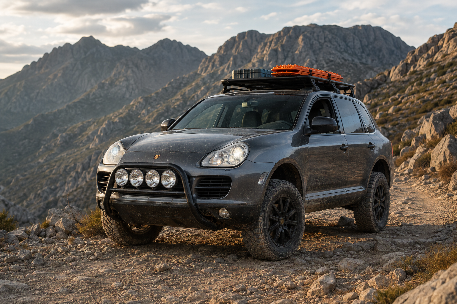 Porsche Cayenne 955/957 prepared for an overland build