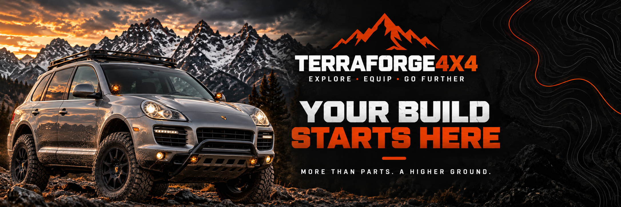 TerraForge4x4 empty cart — Your build starts here